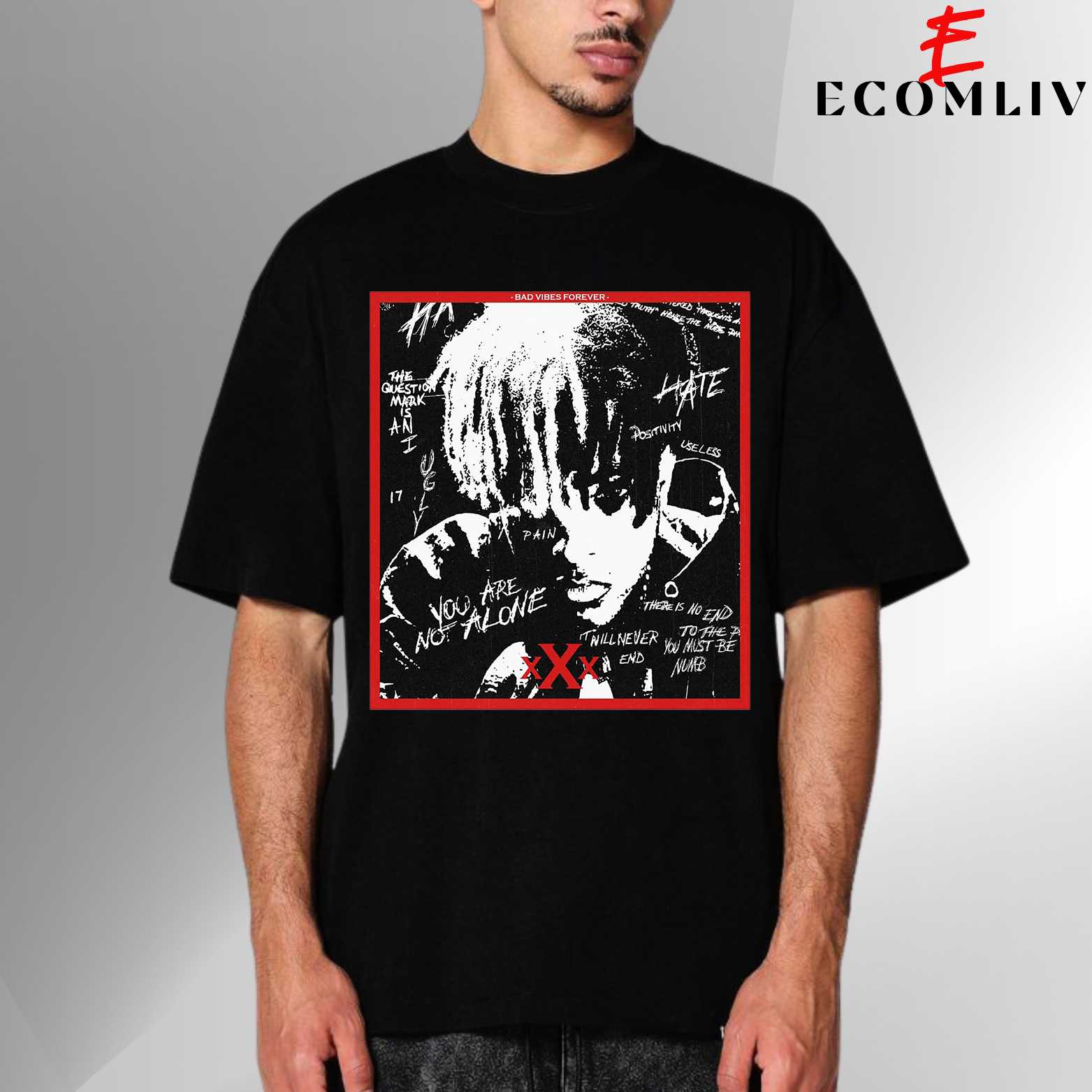 Xxxtentacion Bad Vibes Forever Album Graphic Tee Unisex Rap Music Streetwear 1